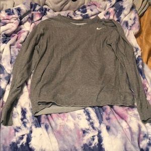 Grey NIKE long sleeve shirt